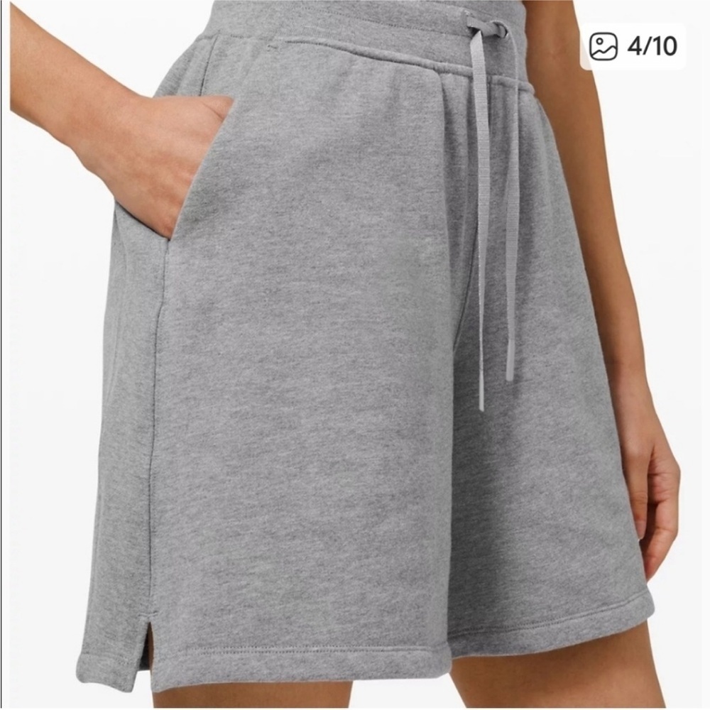 LULULEMON Grey All Yours High-Rise Women's Shorts size 6